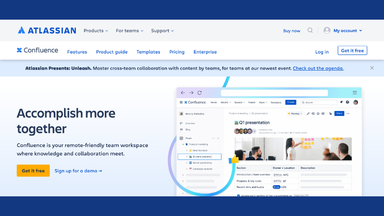 Confluence Collaboration Tool